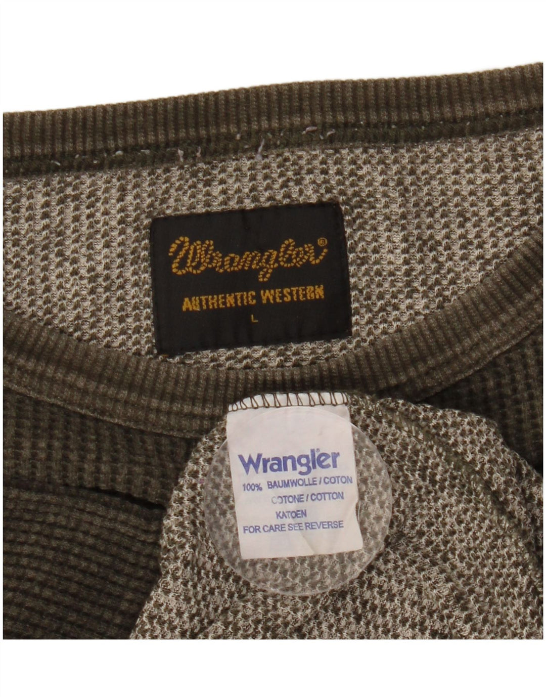 Wrangler Herre T-Shirt Top Stor Khaki Bomuld