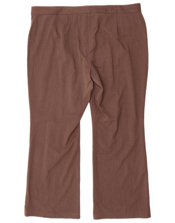 Marks & Spencer Dame Bootcut Casual Bukser UK 18 XL W38 L28 Brun