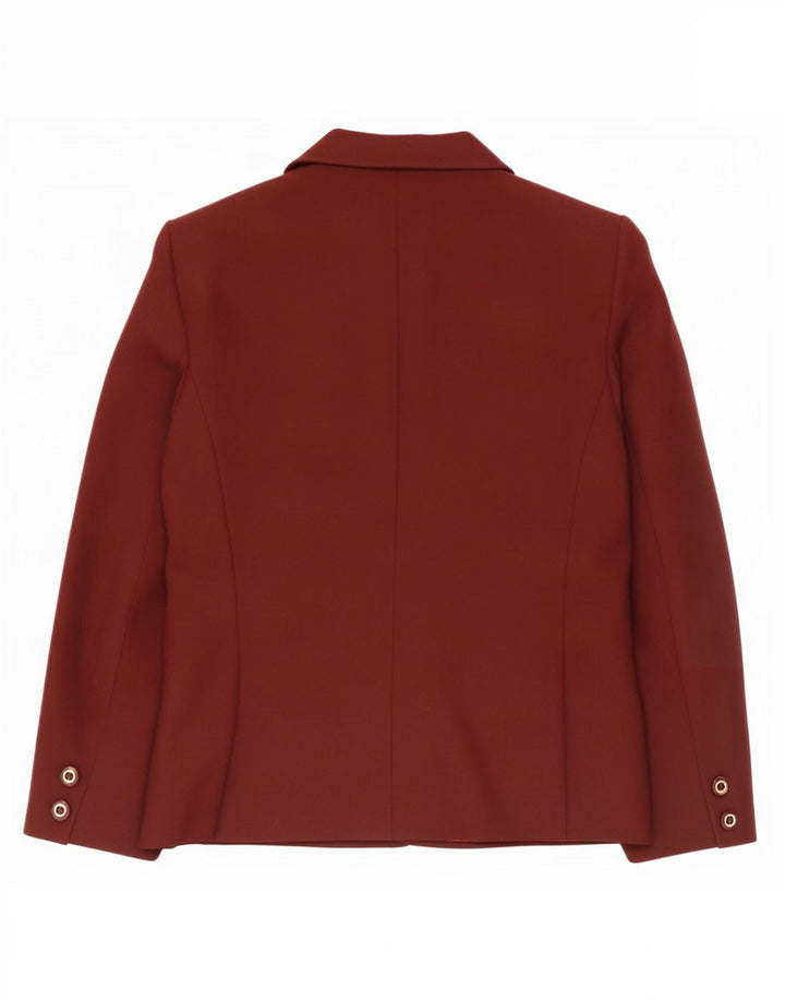 El Encore Dame 3-knaps blazerjakke UK 14 Medium Burgundy Polyester