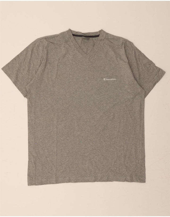 CHAMPION Mens T-Shirt Top XL Grey Cotton Vintage Champion and Second-Hand Champion from Messina Hembry 