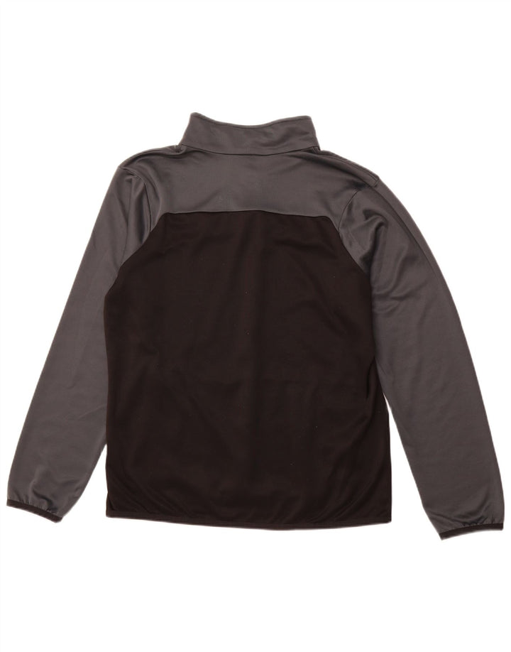 PUMA Pullover med lynlås til mænd, træningsdragt Top Medium Sort Colourblock