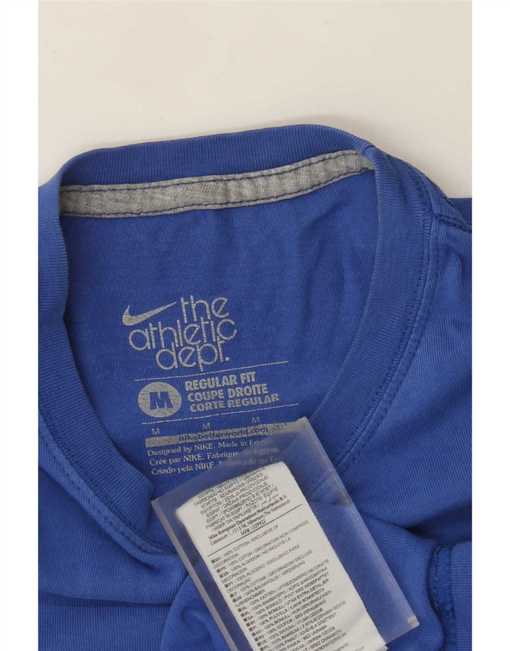 Nike Regular Fit T-shirt top mellemblå bomuld
