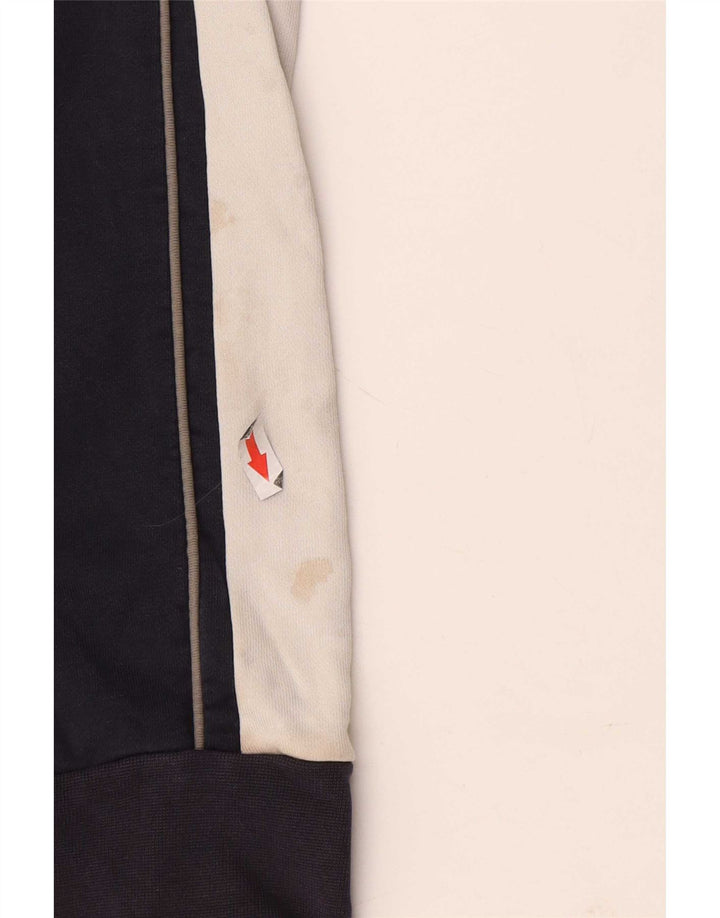Puma Sweatshirt til mænd Large Navy Blue Colourblock Bomuld