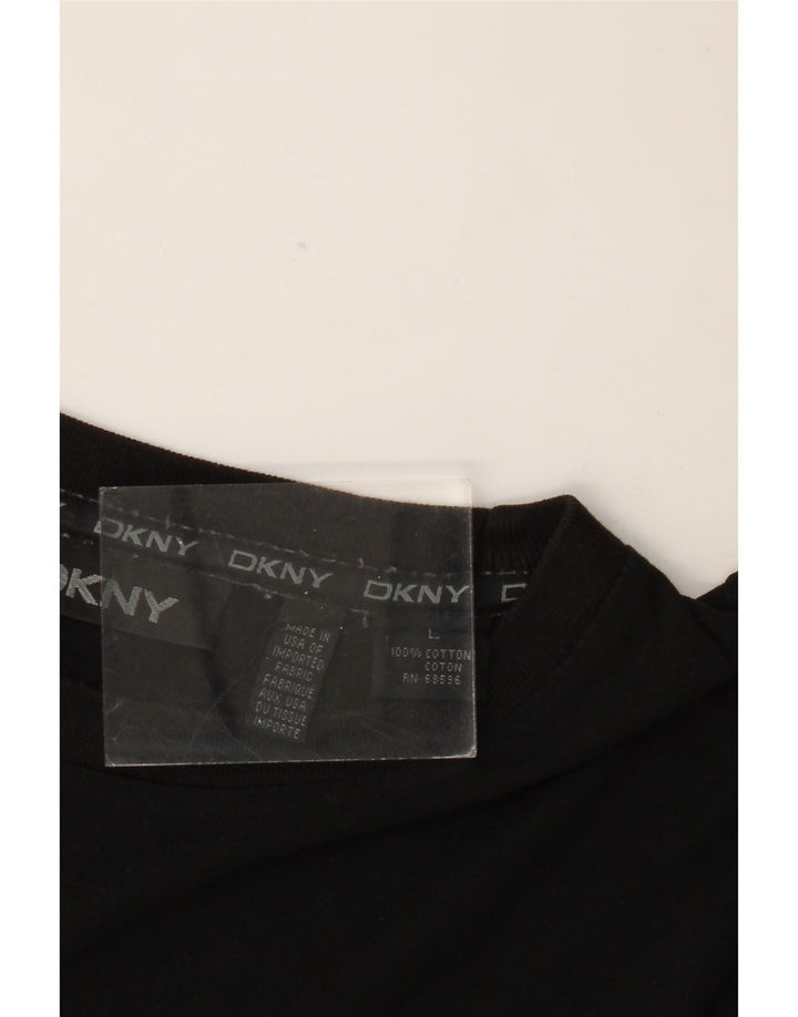 DKNY Herre T-Shirt Top Stor Sort Bomuld