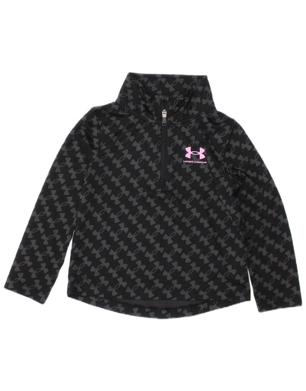 Under Armour Baby Girls Pullover Træningsdragt Top 12-18 måneder Sort