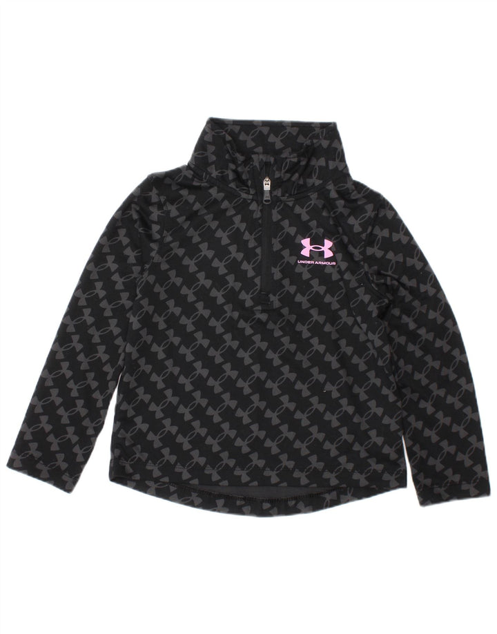 Under Armour Baby Girls Pullover Træningsdragt Top 12-18 måneder Sort