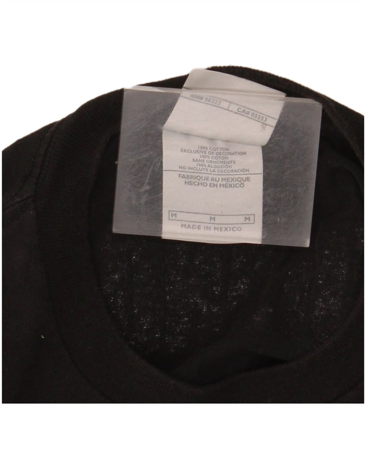 NIKE Grafisk T-shirt top mellem sort bomuld til mænd