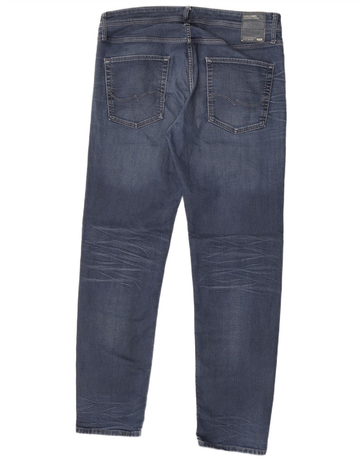 Jack & Jones Herre Slim Jeans W36 L34 Blå Bomuld
