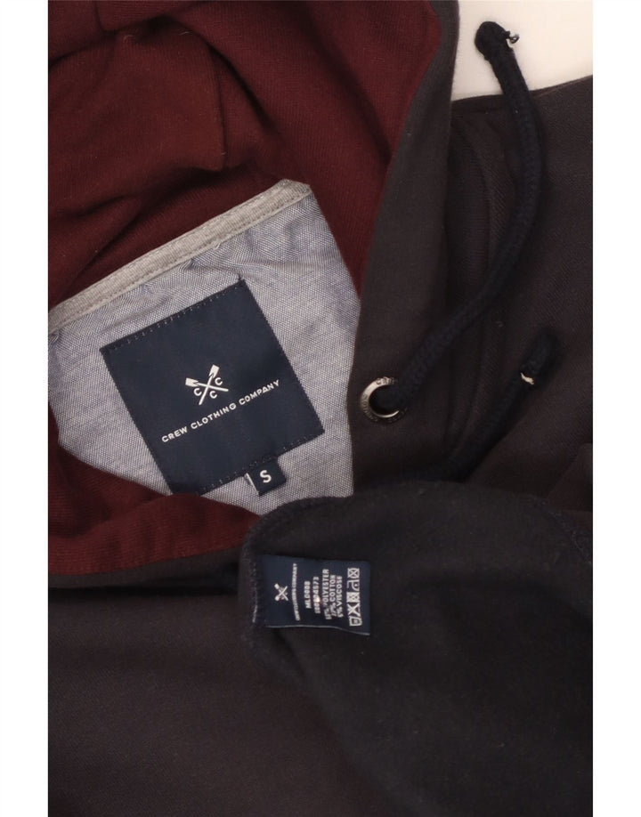 Crew Clothing Herre hættetrøje med lynlås lille marineblå polyester