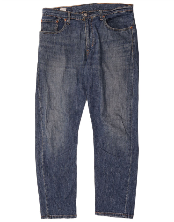 Levi's Herre 502 tilspidsede jeans W36 L32 blå bomuld