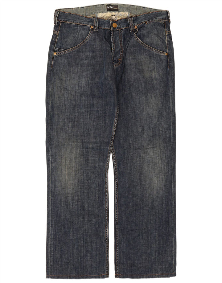 Lee Herre Knox Dart Straight Jeans W38 L31 Blå Bomuld