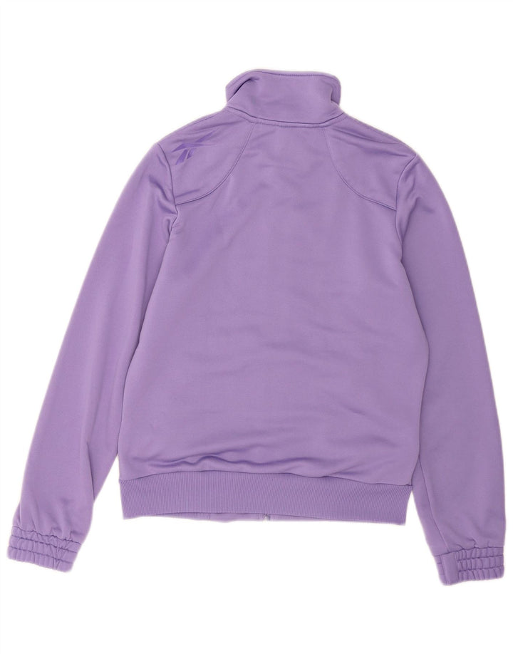 Reebok træningsdragt topjakke til kvinder UK 14 Medium Lilla Polyester