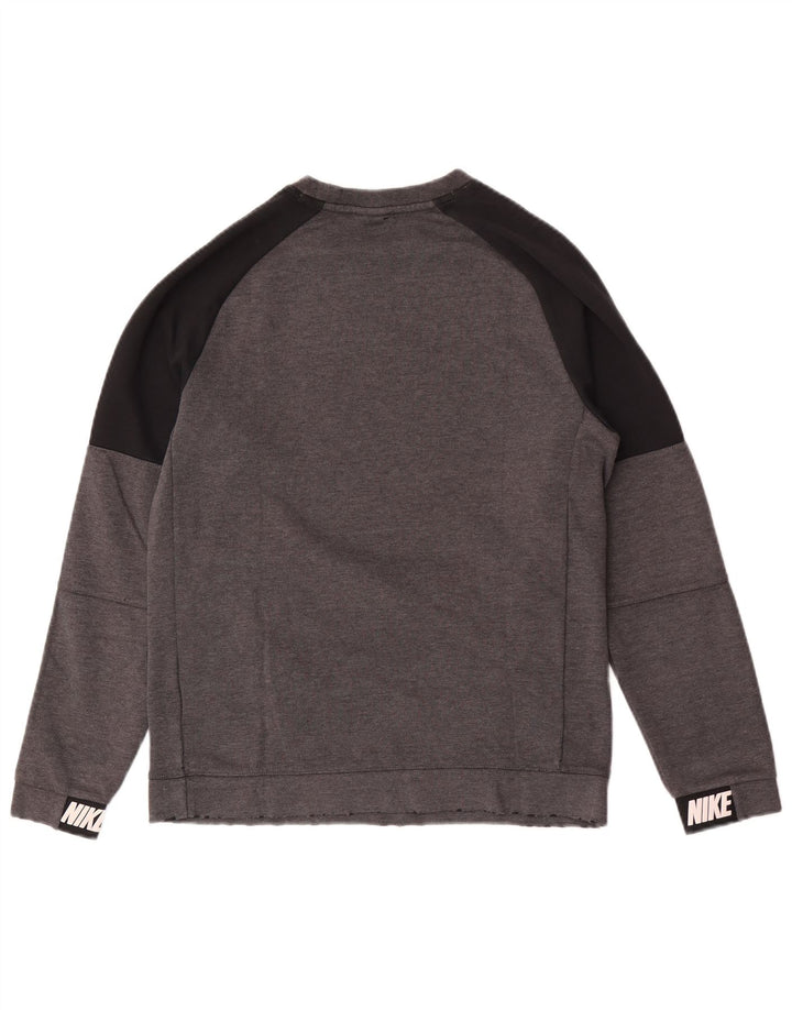 Nike grafisk sweatshirt til mænd, lille grå farveblok