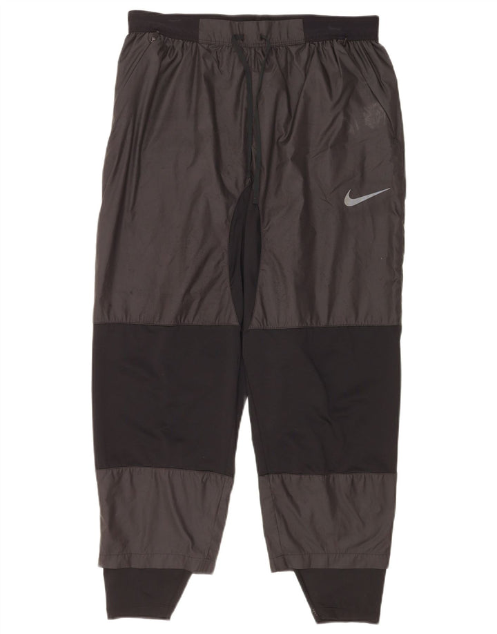 Nike Træningsdragtsbukser til mænd Large Black Colourblock Polyester