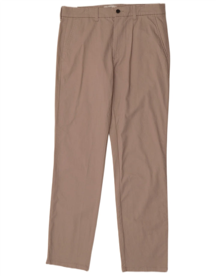 Marks & Spencer Herre Lige Regular Fit W34 L33 Grå Bomuld