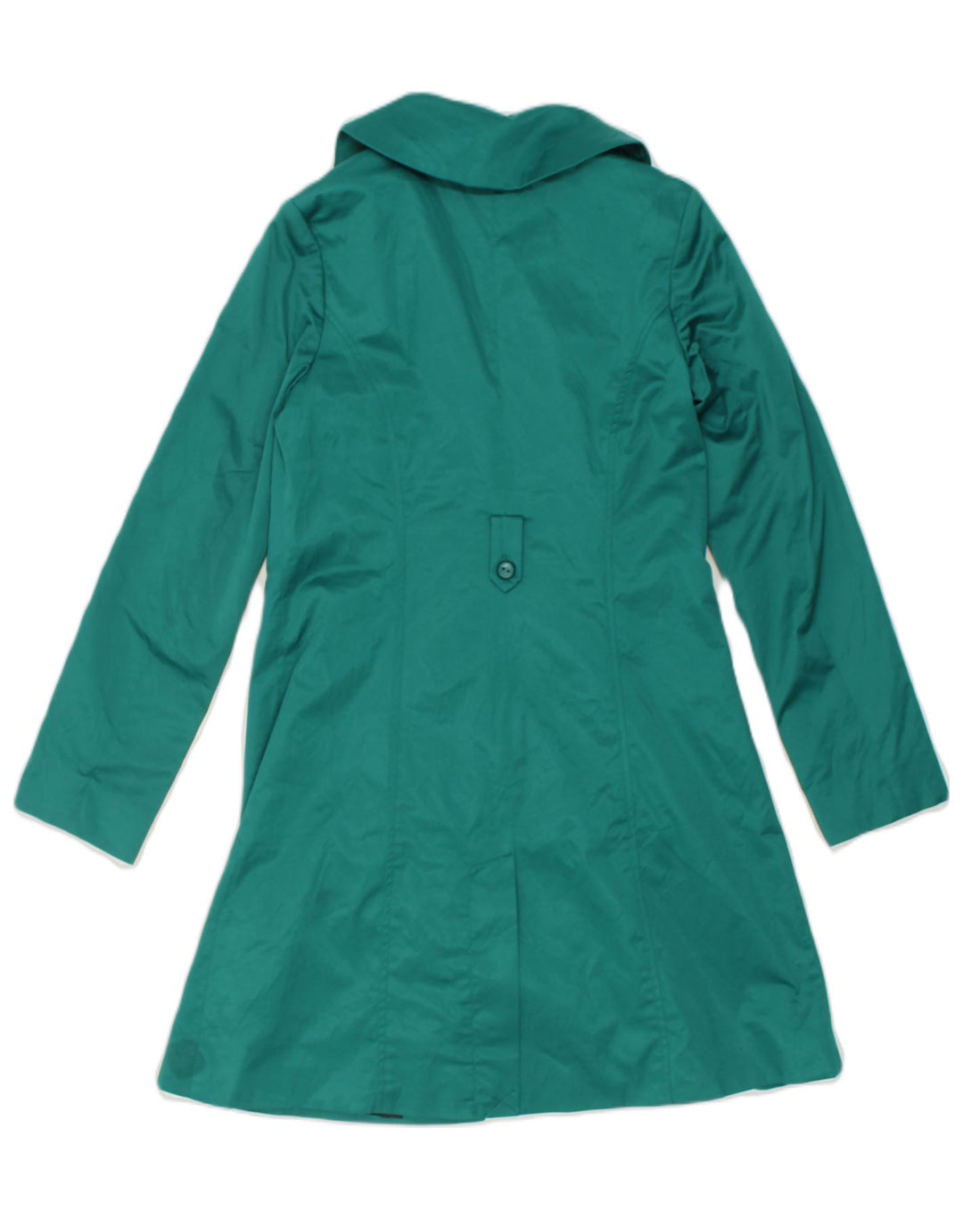 MOSSIMO Womens Trench Coat UK 8 Small Green Cotton | Vintage Mossimo | Thrift | Second-Hand Mossimo | Used Clothing | Messina Hembry 