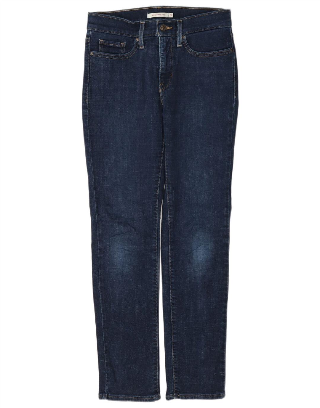Levi's Dame 312 Shaping Slim Jeans W27 L30 Marineblå Bomuld
