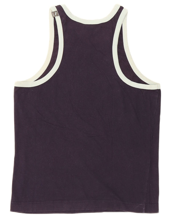 Puma Dame Grafisk Vest Top UK 12 Medium Navy Blue