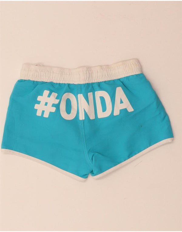 BENETTON Grafiske svømmeshorts til drenge 8-9 år Blå Colourblock