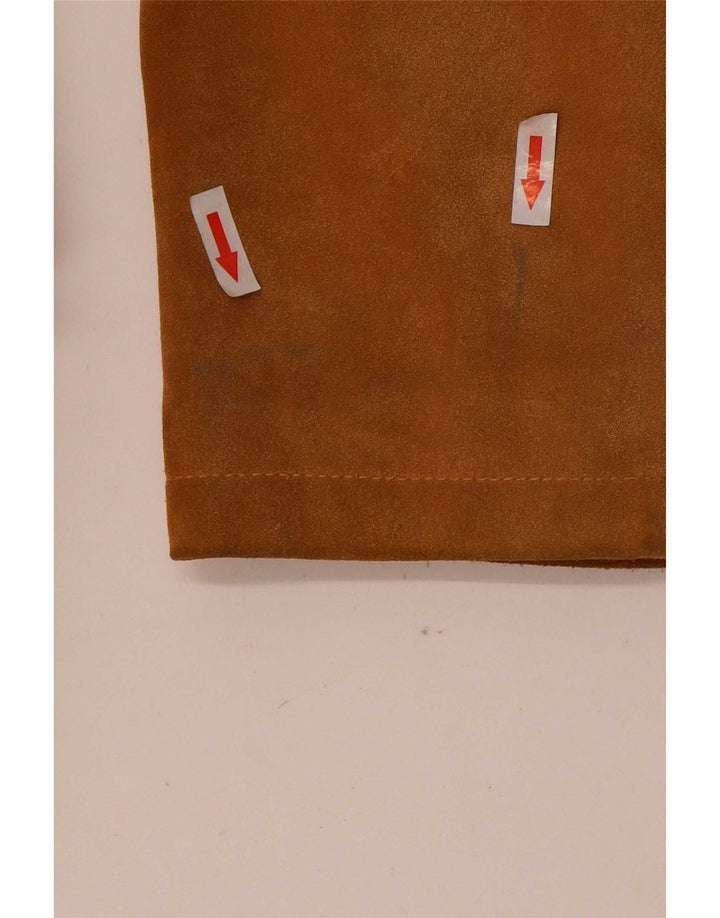Vintage ruskindsfrakke til kvinder IT 42 Medium Beige Læder