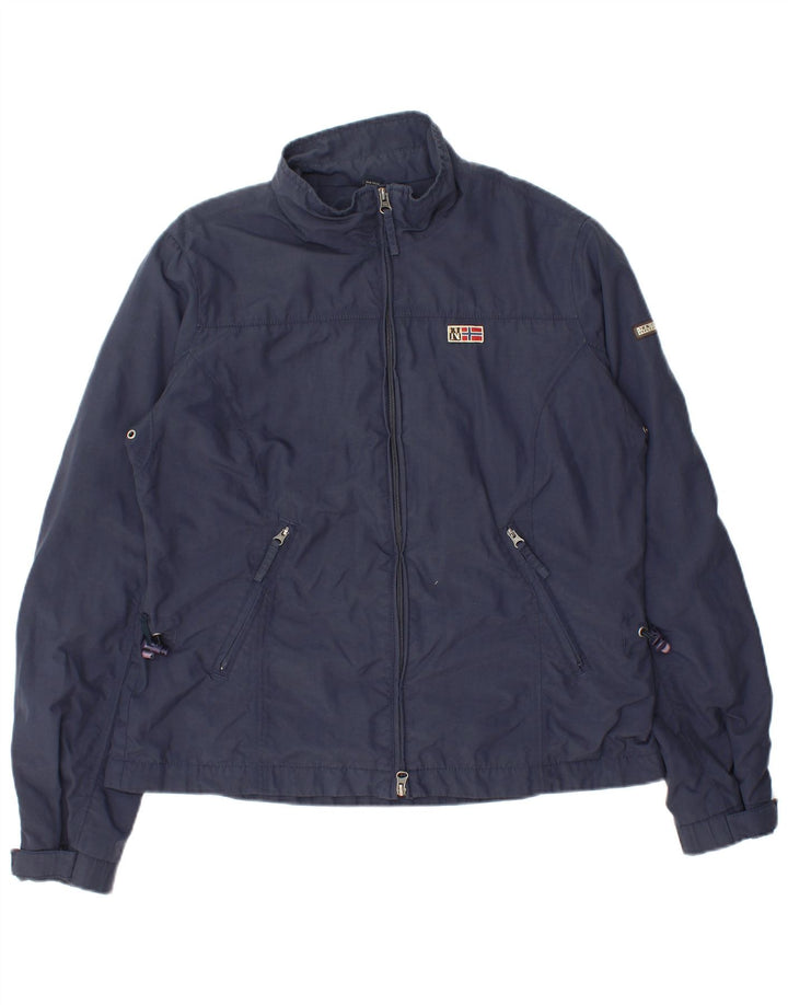Napapijri Dame Regnjakke UK 18 XL Navy Blue Polyamide