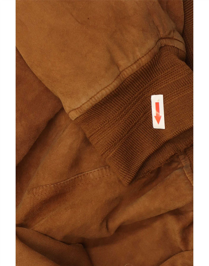 Vintage herre ruskind bomberjakke UK 42 XL Beige