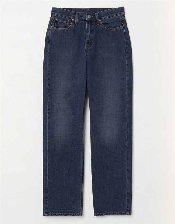 Replay Dame Straight Jeans W27 L32 Blå Bomuld