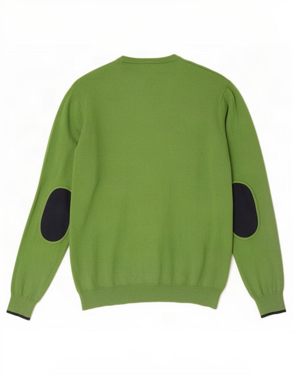 Armani Jeans Herre Regular Fit Crew Neck Jumper Sweater 3XL Grøn bomuld