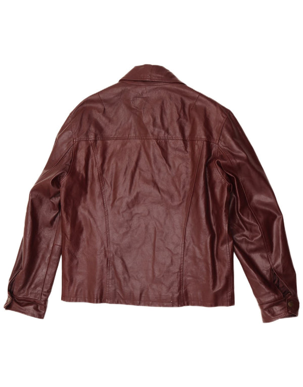 Vintage herre læderjakke UK 40 Large Burgundy