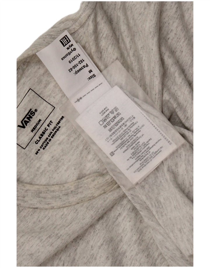 Vans Herre Classic Fit T-shirt Top Medium Grey Flecked Bomuld