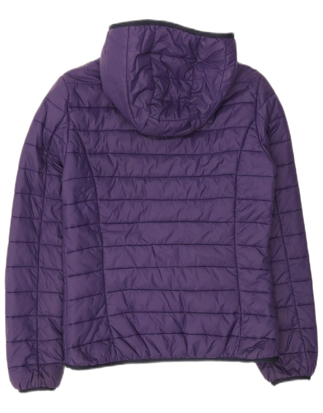 North Sails Dame hættepolstret jakke UK 14 Medium Lilla Nylon