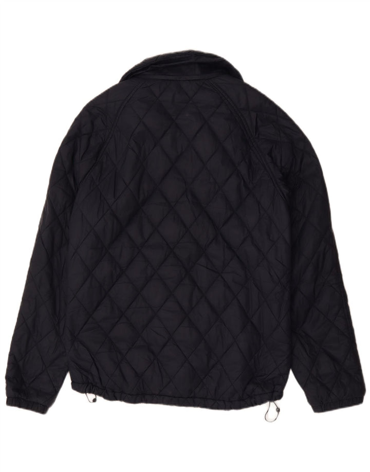 Jack Wills Herre quiltet jakke UK 38 Medium Navy Blue Nylon