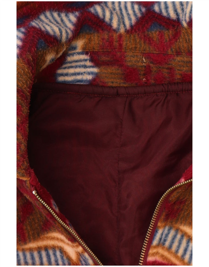 Vintage Bomber Jacket til mænd UK 42 XL Multicolored Fair Isle