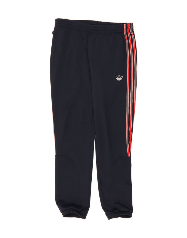 ADIDAS Mens Tracksuit Trousers Joggers Medium  Navy Blue Polyester Vintage Adidas and Second-Hand Adidas from Messina Hembry 