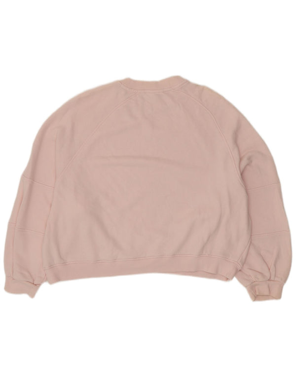 TOMMY HILFIGER Dame Oversized grafisk sweatshirt trøje UK 20 2XL Pink