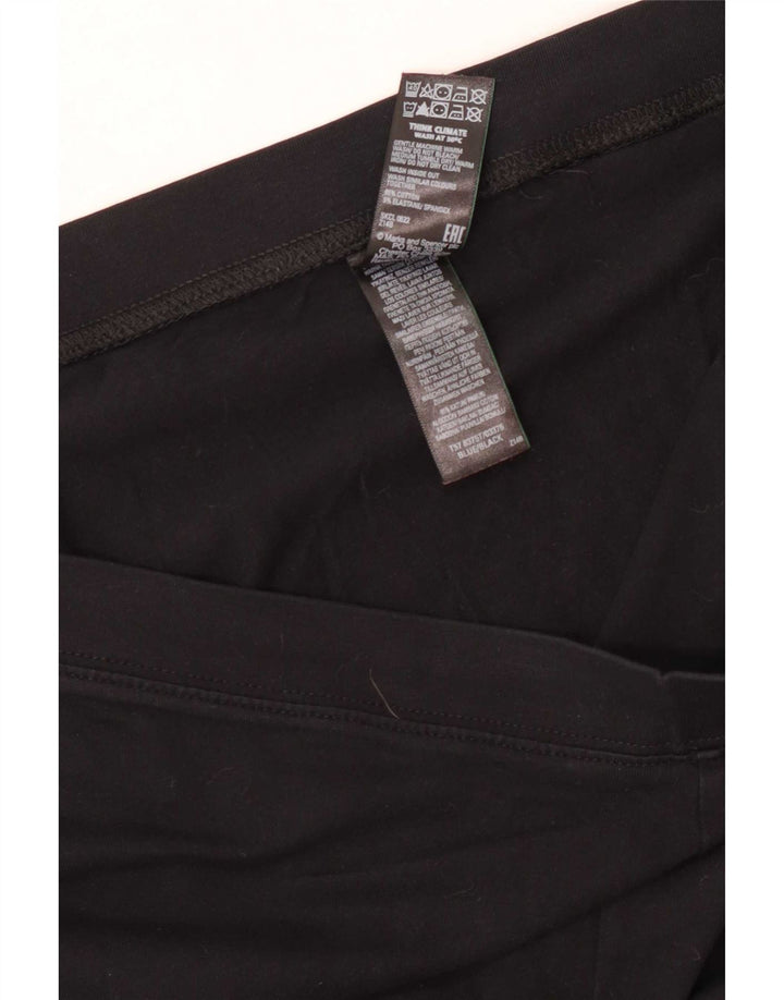 Marks & Spencer Dame Leggings UK 20 2XL Sort Bomuld