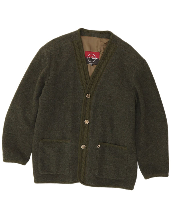 Pierre Cardin Herre 3-knaps blazerjakke IT 56 3XL Grøn Uldsport