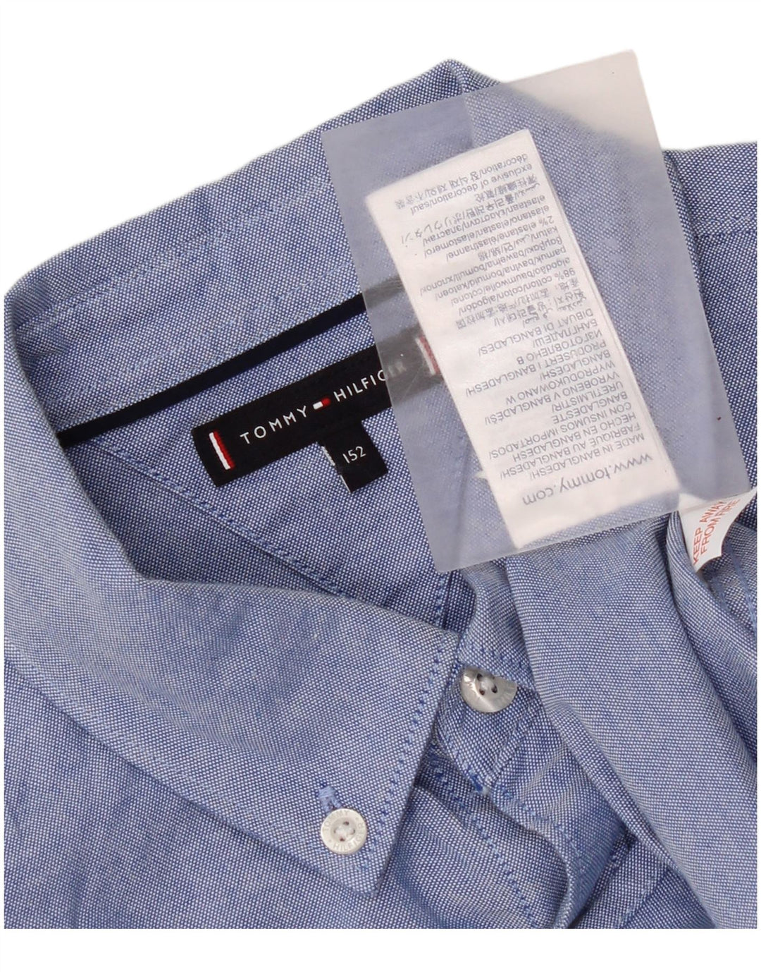 Tommy Hilfiger drengeskjorte 11-12 år blå bomuld