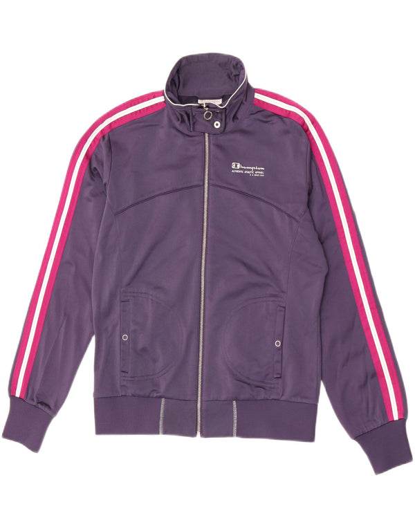 Champion Womens Heritage Fit Træningsdragt Topjakke UK 14 Medium Lilla