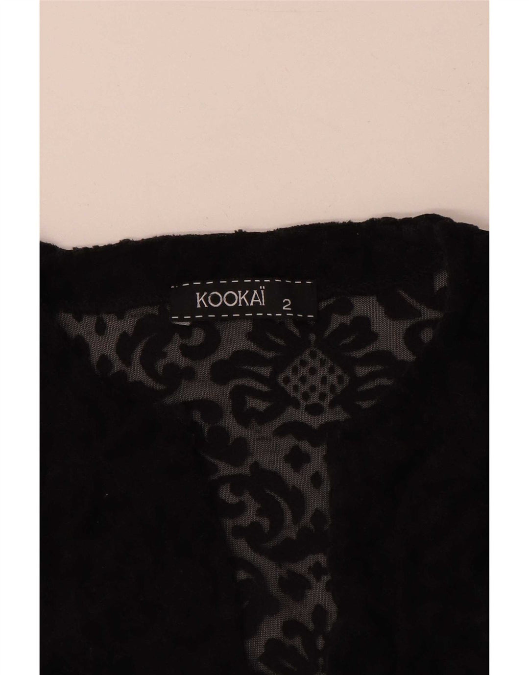 Kookai Dame Oversized Se Through Top US 2 XS Black Floral