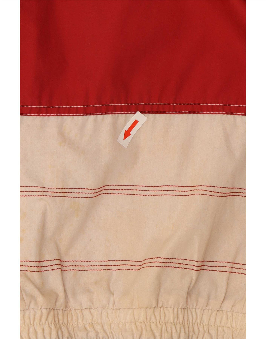 Vintage hættejakke til mænd UK 44 2XL Rød Colourblock Polyester