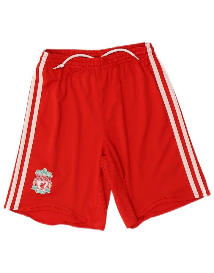 ADIDAS Boys Liverpool Graphic Sport Shorts 11-12 Years  Red Polyester
