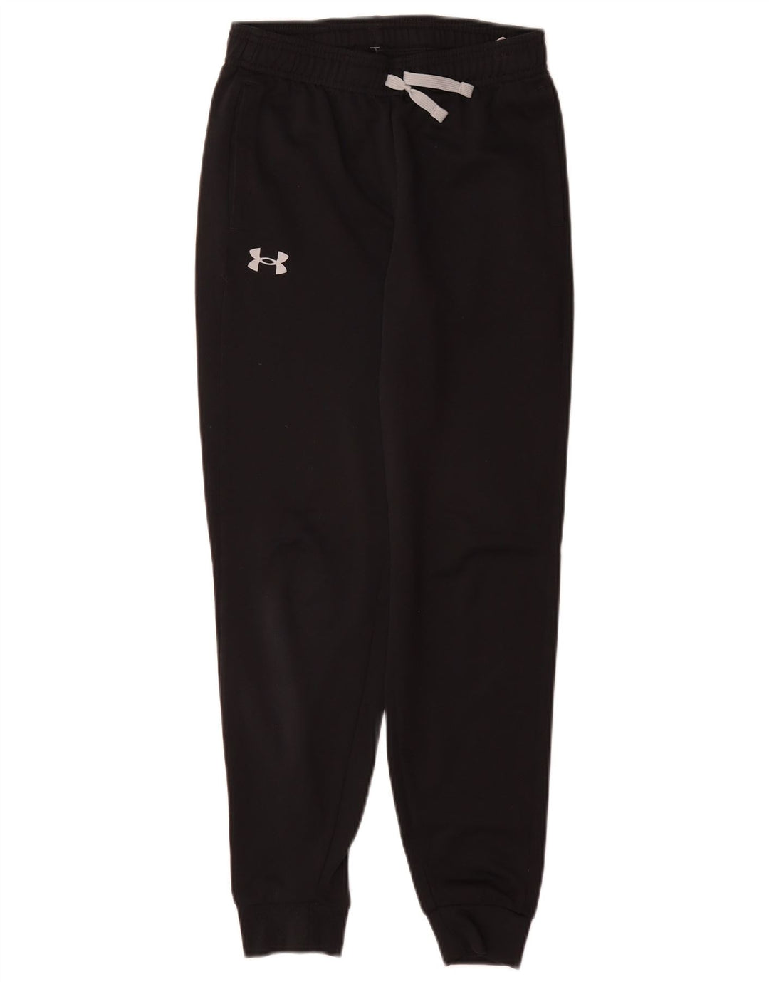 UNDER ARMOUR Girls Tracksuit Trousers Joggers 9-10 Years Medium  Black