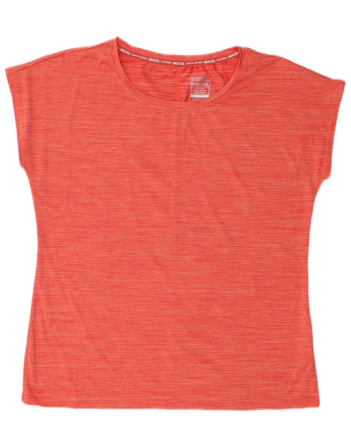 Mountain Warehouse Dame IsoCool T-Shirt Top UK 14 Stor Orange Stribet