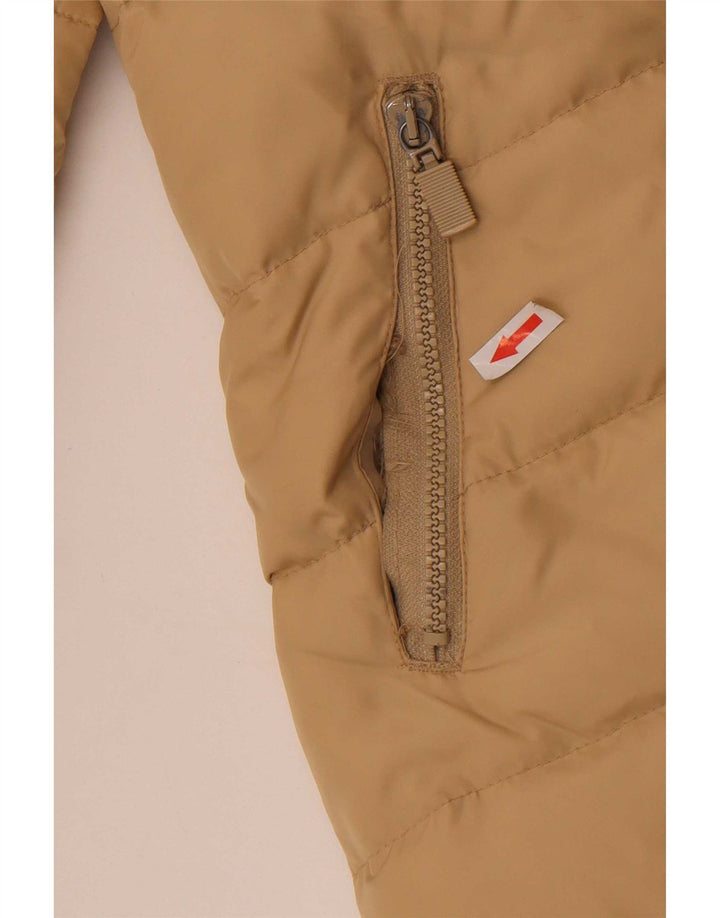 Alberto Aspesi Dame Polstret Frakke UK 10 Small Beige Polyamid