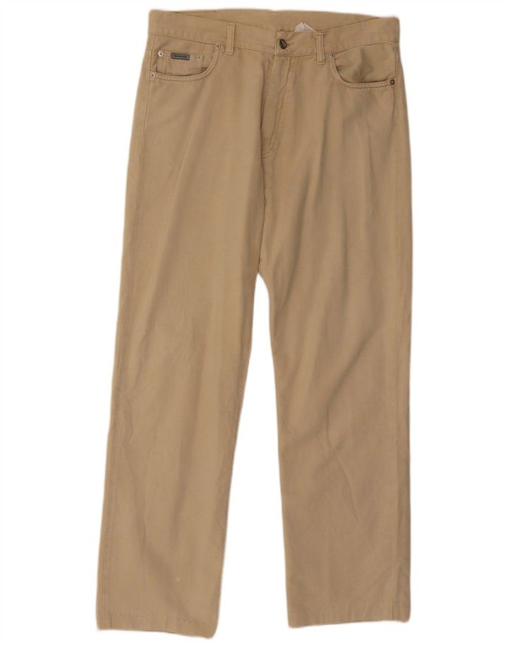 Calvin Klein Straight Jeans til mænd W34 L30 Beige Bomuld