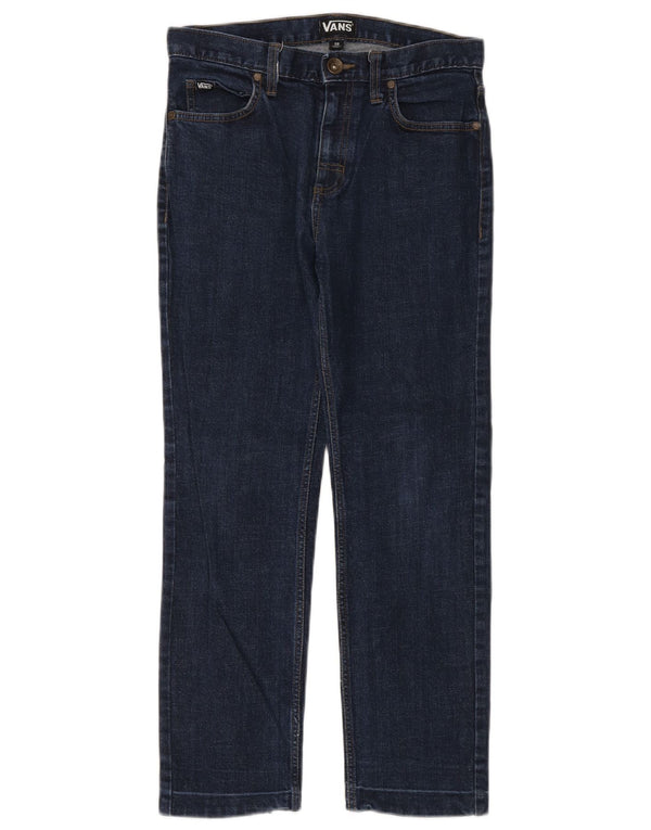 Vans Dame Straight Jeans W28 L26 Marineblå Bomuld