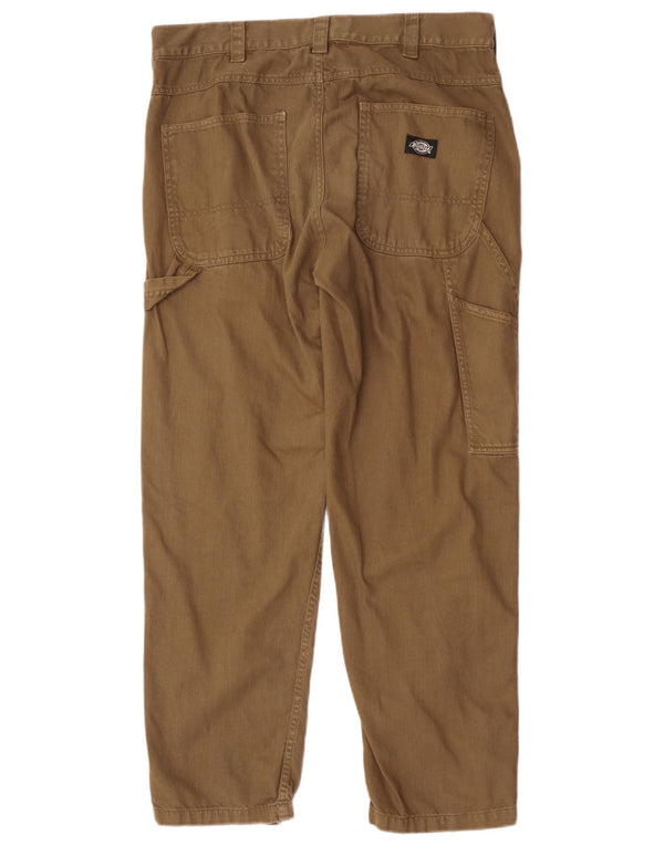 Dickies Straight Cargo bukser til mænd W32 L30 Khaki Bomuld