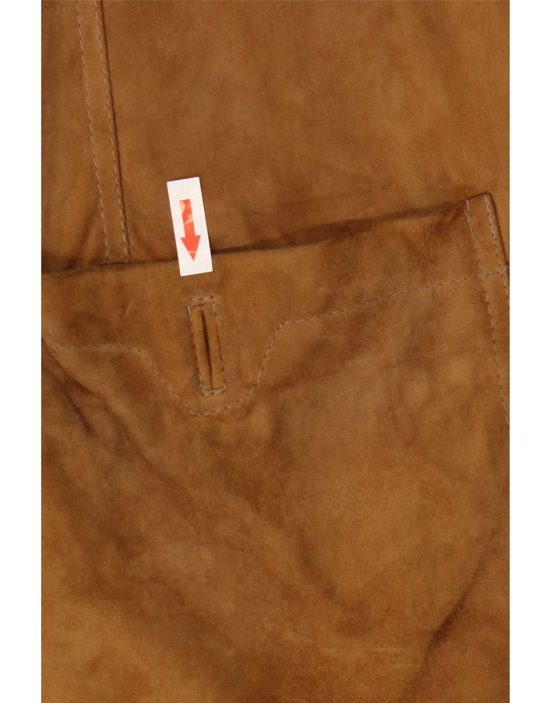 VINTAGE Herre 2-knaps ruskindsblazerjakke UK 42 XL brunt læder