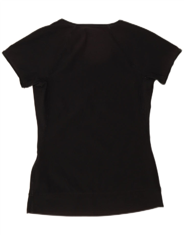 Nike Dame Dri Fit T-Shirt Top UK 12/14 Medium Sort Polyester